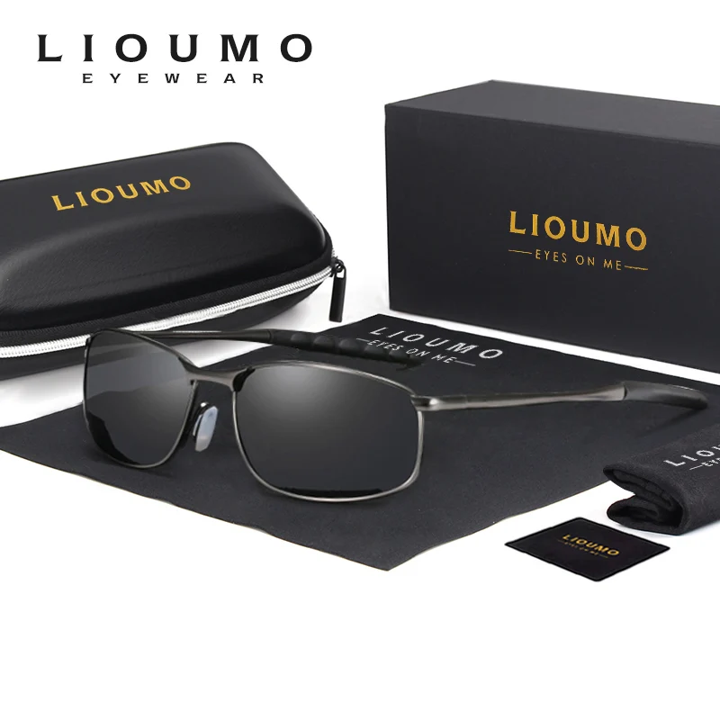 

LIOUMO Classic Square Polarized Sunglasses Men Women Anti-Glare Driving Fishing Glasses UV400 Goggle Unisex lentes de sol hombre