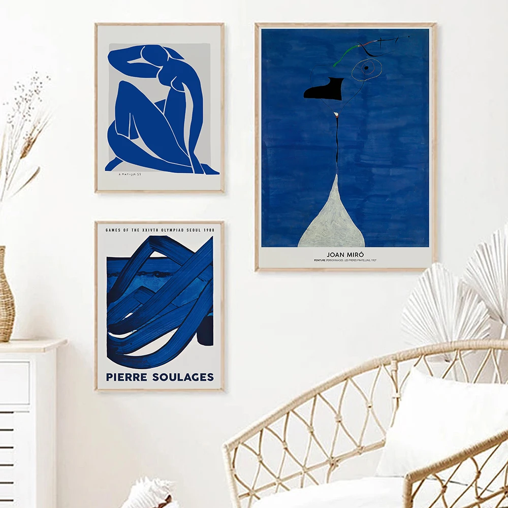 Gallery Wall Blue Art Prints Matisse Miro Soulages Poster Seoul Abstract Nude Decor Mid Century Modern Gift Idea Canvas Painting
Gallery Wall Blue Art Prints Matisse Miro Soulages Poster Seoul Abstract Nude Decor Mid Century Modern Gift Idea Canvas Painting