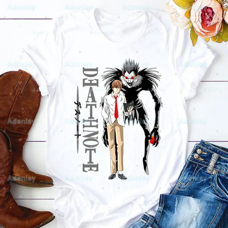 Death Note L Ryuk Summer Shirt Graphic T Shirt Women Tops O-neck Tees Funny Girls Anime Ryuuku Animation Collectable Tshirt
Death Note L Ryuk Summer Shirt Graphic T Shirt Women Tops O-neck Tees Funny Girls Anime Ryuuku Animation Collectable Tshirt