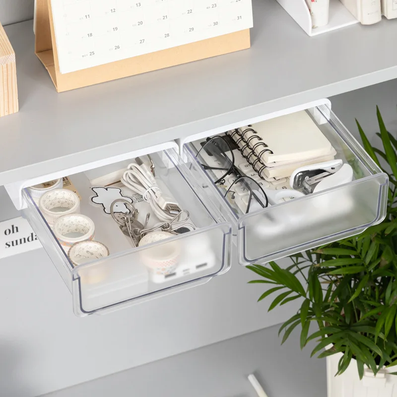 Acrylic Under-desk Drawer Storage Box Organizer Household Desktop Office Pen Stationery Rack Holder Hidden Drawer Organizer Desk
Acrylic Under-desk Drawer Storage Box Organizer Household Desktop Office Pen Stationery Rack Holder Hidden Drawer Organizer Desk