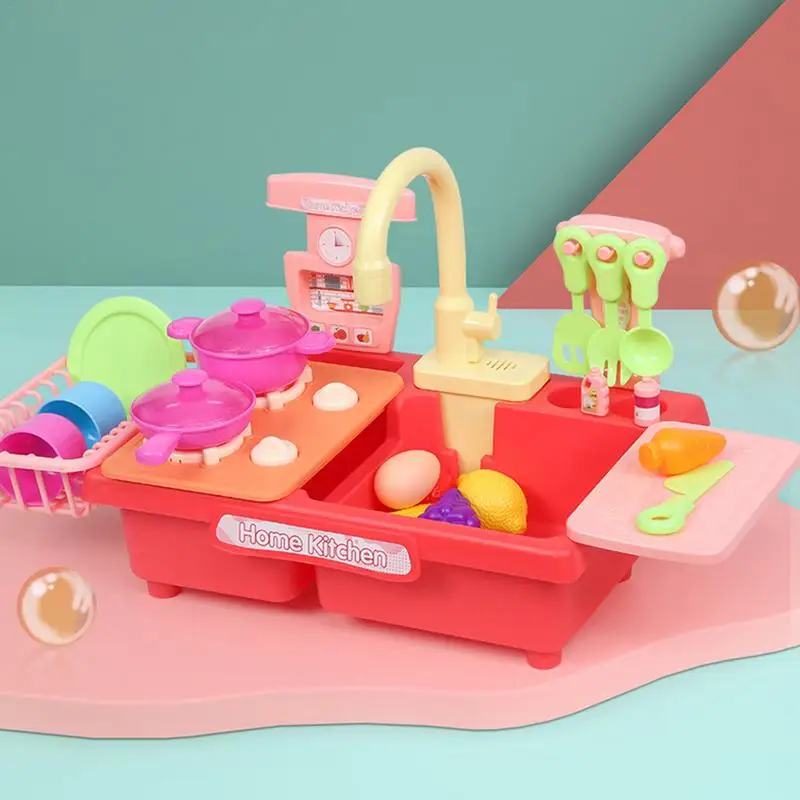 

Детские мини-игрушки для кухонной раковины, ролевые игры с игровой плитой, горшок, игровой домик, игрушечный набор, Детская ролевая игра, кухонная утварь, игрушки