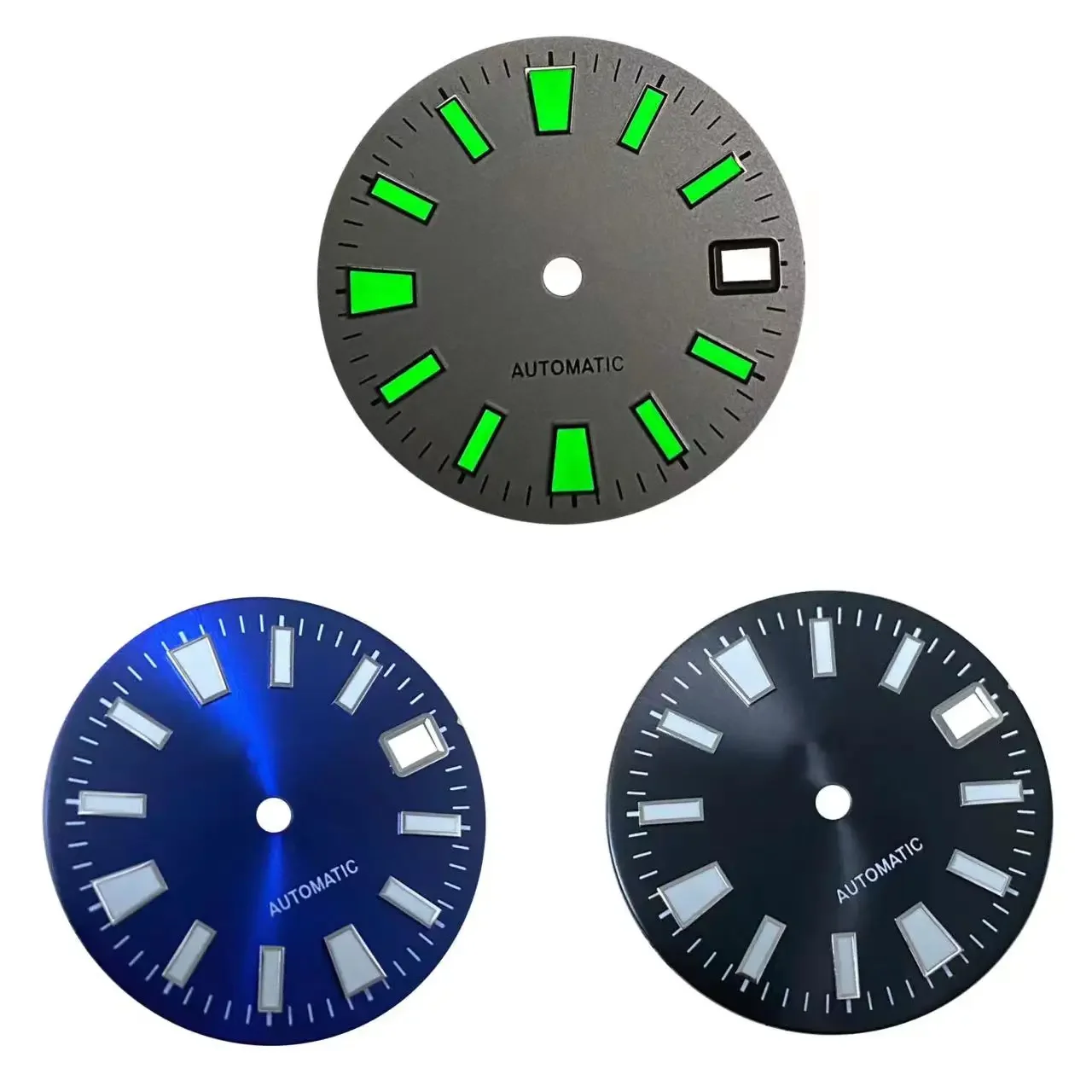 Улучшенный механический ремешок 28,5 мм со светящимся и модным молодежным циферблатом подходит для японского автоматического движения NH35/36 
Улучшенный механический ремешок 28,5 мм со светящимся и модным молодежным циферблатом подходит для японского автоматического движения NH35/36