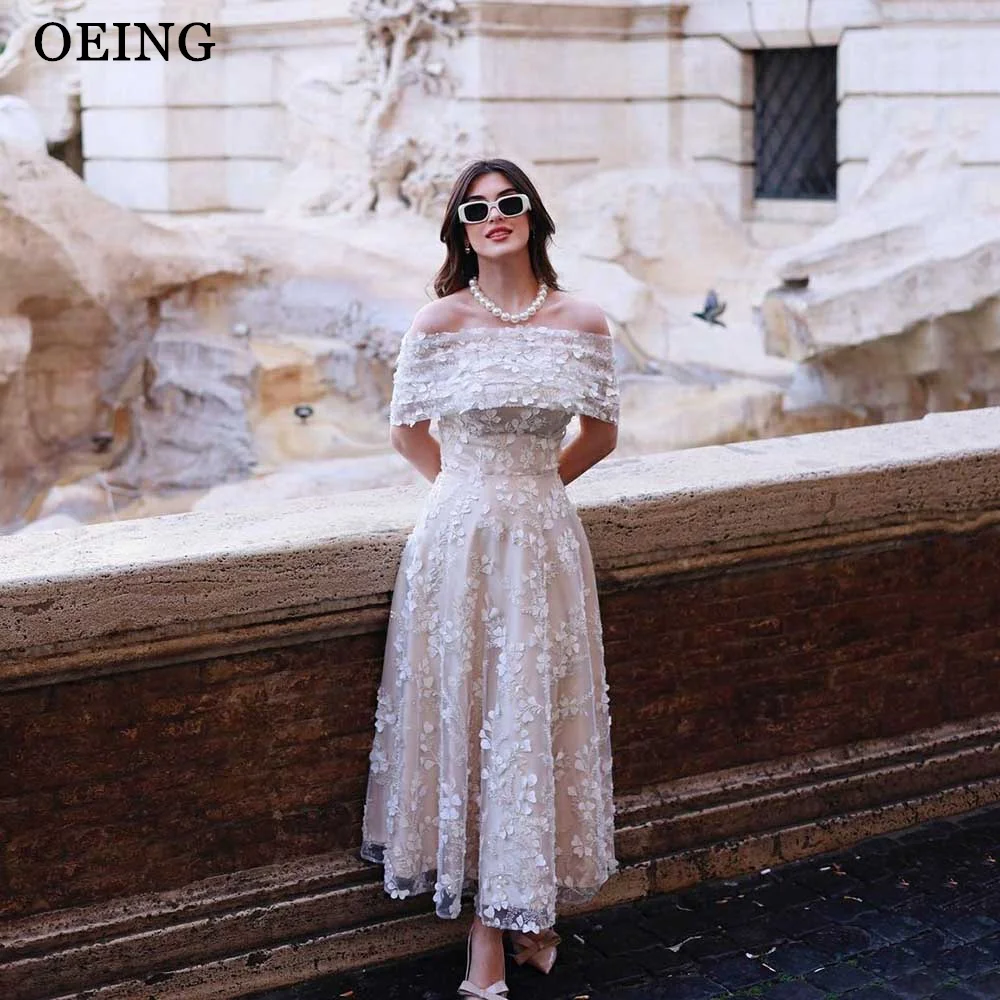 OEING 2024 Elegant A Line Wedding Dress Detachable Off The Shoulder 3D Lace Appliques Bridal Gown Exquisite Prom Dress Gala
OEING 2024 Elegant A Line Wedding Dress Detachable Off The Shoulder 3D Lace Appliques Bridal Gown Exquisite Prom Dress Gala