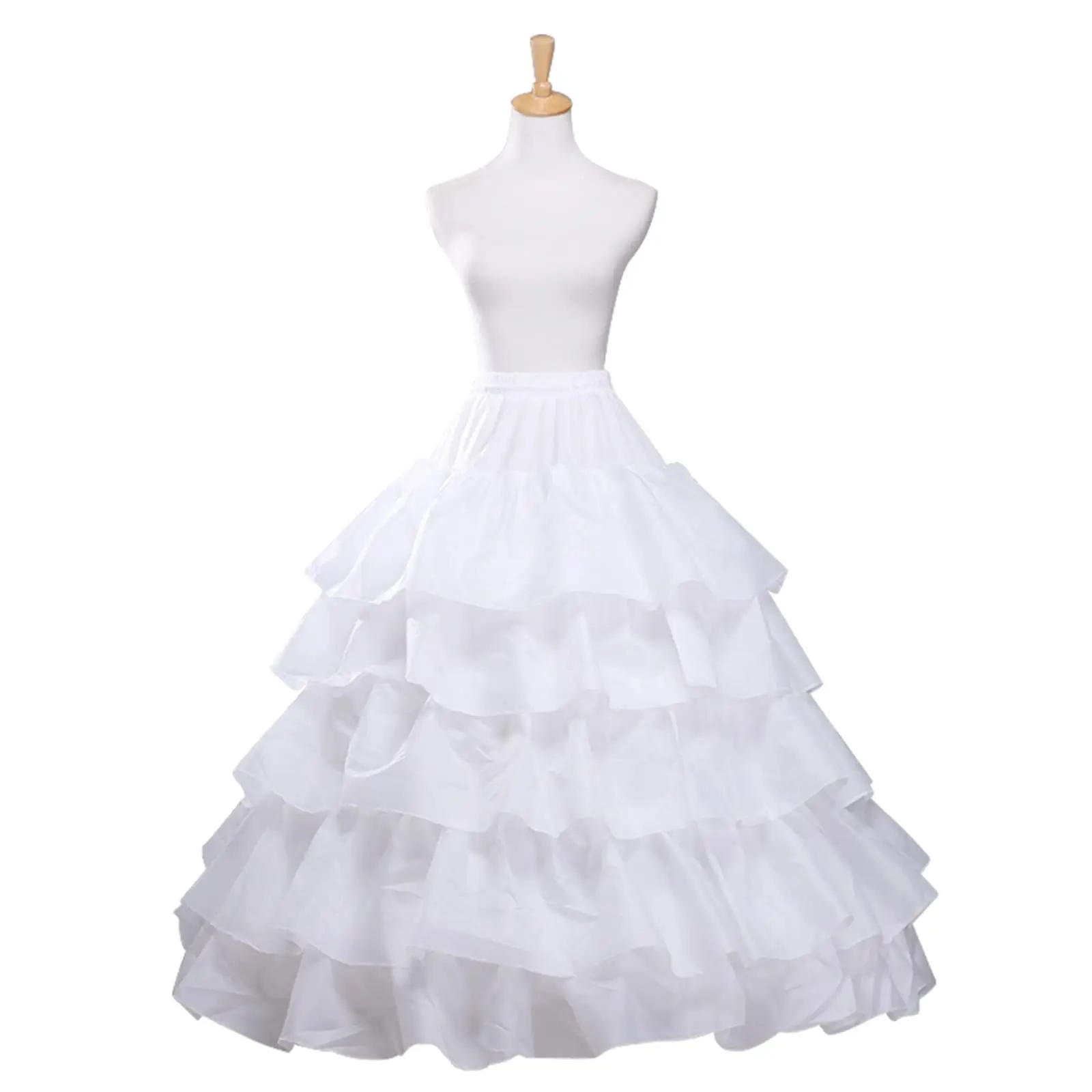 

Crinoline Petticoat 6 Hoop Ball Gown Skirt Slips Long Underskirt for Wedding Bridal Dress