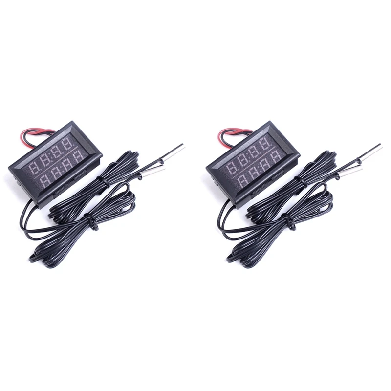 2X Dual Red LED Digital Display Thermometer Waterproof Temperature Sensor 0.56 Inch
2X Dual Red LED Digital Display Thermometer Waterproof Temperature Sensor 0.56 Inch