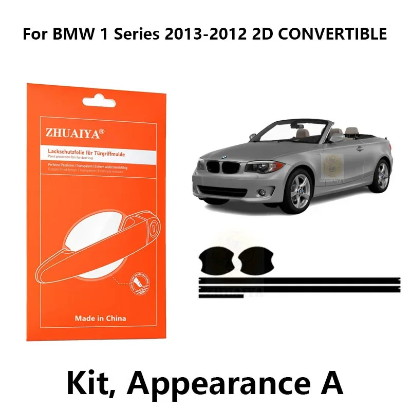 ZHUAIYA Door Edge Guards Door Handle Cup Paint Protection Film TPU PPF For BMW1Series 2013-2012 2D CONVERTIBLE Car accessories
ZHUAIYA Door Edge Guards Door Handle Cup Paint Protection Film TPU PPF For BMW1Series 2013-2012 2D CONVERTIBLE Car accessories