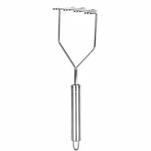 1x Stainless Steel Kitchen Gadget Potato Masher Press Cooking Tool Mashed Potatoes Wavy Pressure Ricer Kitchen Accessories
1x Stainless Steel Kitchen Gadget Potato Masher Press Cooking Tool Mashed Potatoes Wavy Pressure Ricer Kitchen Accessories