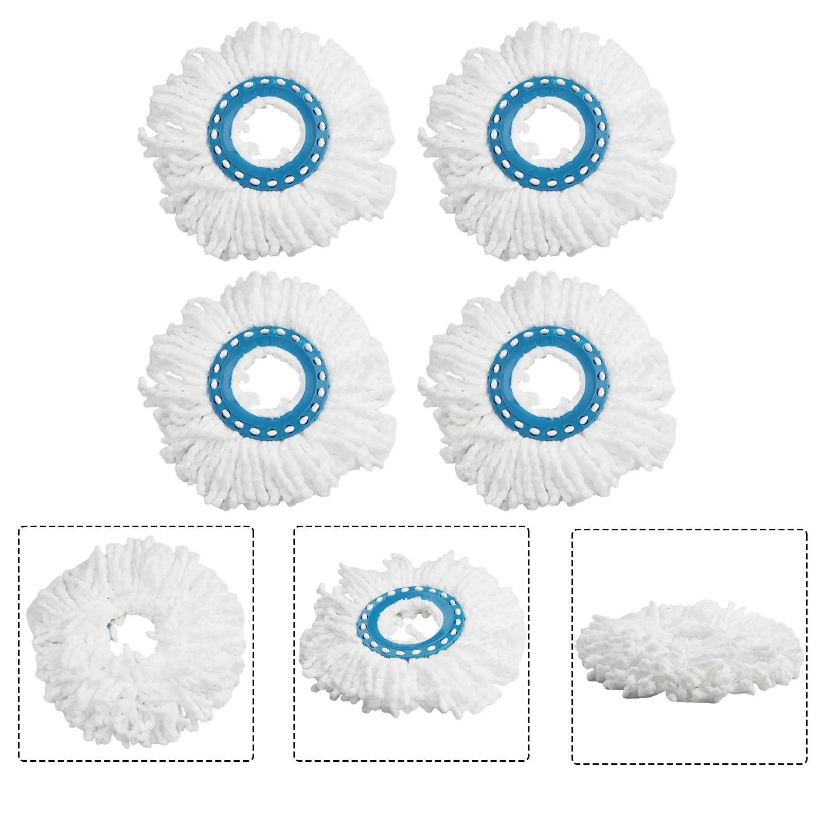 High Quality Material Mop Replacement Head Mophead 4pcs Microfiber Practical To Use For Leifheit Clean Disc Mop
High Quality Material Mop Replacement Head Mophead 4pcs Microfiber Practical To Use For Leifheit Clean Disc Mop