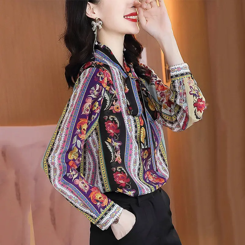 Vintage Printed V-Neck Lace Up Bow Floral Blouse Women's Clothing 2022 Autumn New Casual Pullovers All-match Office Lady Shirt
Vintage Printed V-Neck Lace Up Bow Floral Blouse Women's Clothing 2022 Autumn New Casual Pullovers All-match Office Lady Shirt