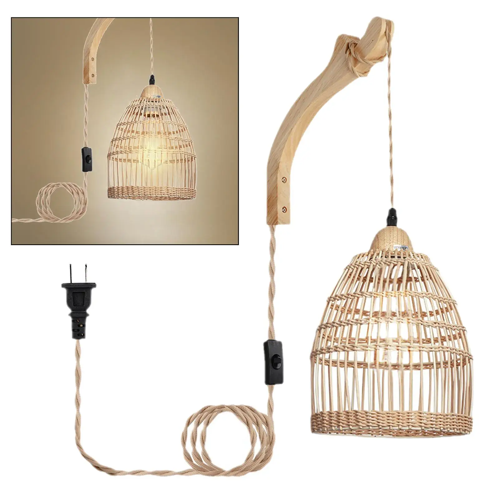 Wall Sconce Lighting Nursery Woven Wall Sconces Lighting Farmhouse Light Fixture for Entryway Farmhouse Hotel Dorm Porch
Wall Sconce Lighting Nursery Woven Wall Sconces Lighting Farmhouse Light Fixture for Entryway Farmhouse Hotel Dorm Porch