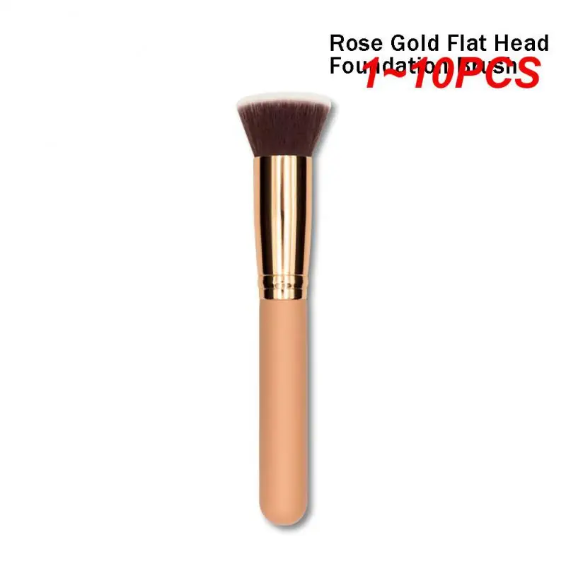 

1~10PCS Makeup Brushes Foundation Concealer Angled Seamless Cover Synthetic Dark Circle Liquid Cream Cosmetics Contour Brush