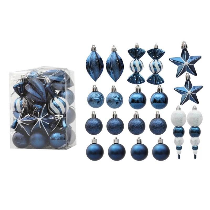 Pack of 29 Christmas Tree Ornaments Snowman, Star Ball HaningPendants for Festive Decor 2024 New Year Gift
Pack of 29 Christmas Tree Ornaments Snowman, Star Ball HaningPendants for Festive Decor 2024 New Year Gift