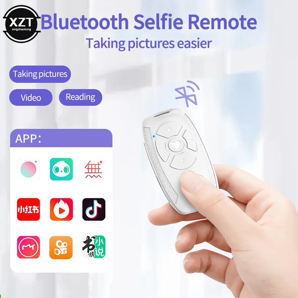 Universal Mobile Phone Selfie Camera Shutter Bluetooth-compatible Remote Control Button Buit-in Battery Rechargeable Controller
Universal Mobile Phone Selfie Camera Shutter Bluetooth-compatible Remote Control Button Buit-in Battery Rechargeable Controller