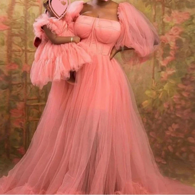 New Mother And Kids Tulle Dresses Long Sleeves A Line Extra Puffy Tulle Mom And Me Tutu Photo Shoot Dressing Gowns Custom Made
New Mother And Kids Tulle Dresses Long Sleeves A Line Extra Puffy Tulle Mom And Me Tutu Photo Shoot Dressing Gowns Custom Made