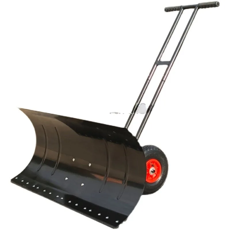 

Wheeled Hand Push Winter Snow Shovel Large Snow Shovel Snow Shovel Tool Snowplough Plow Artifact Machine