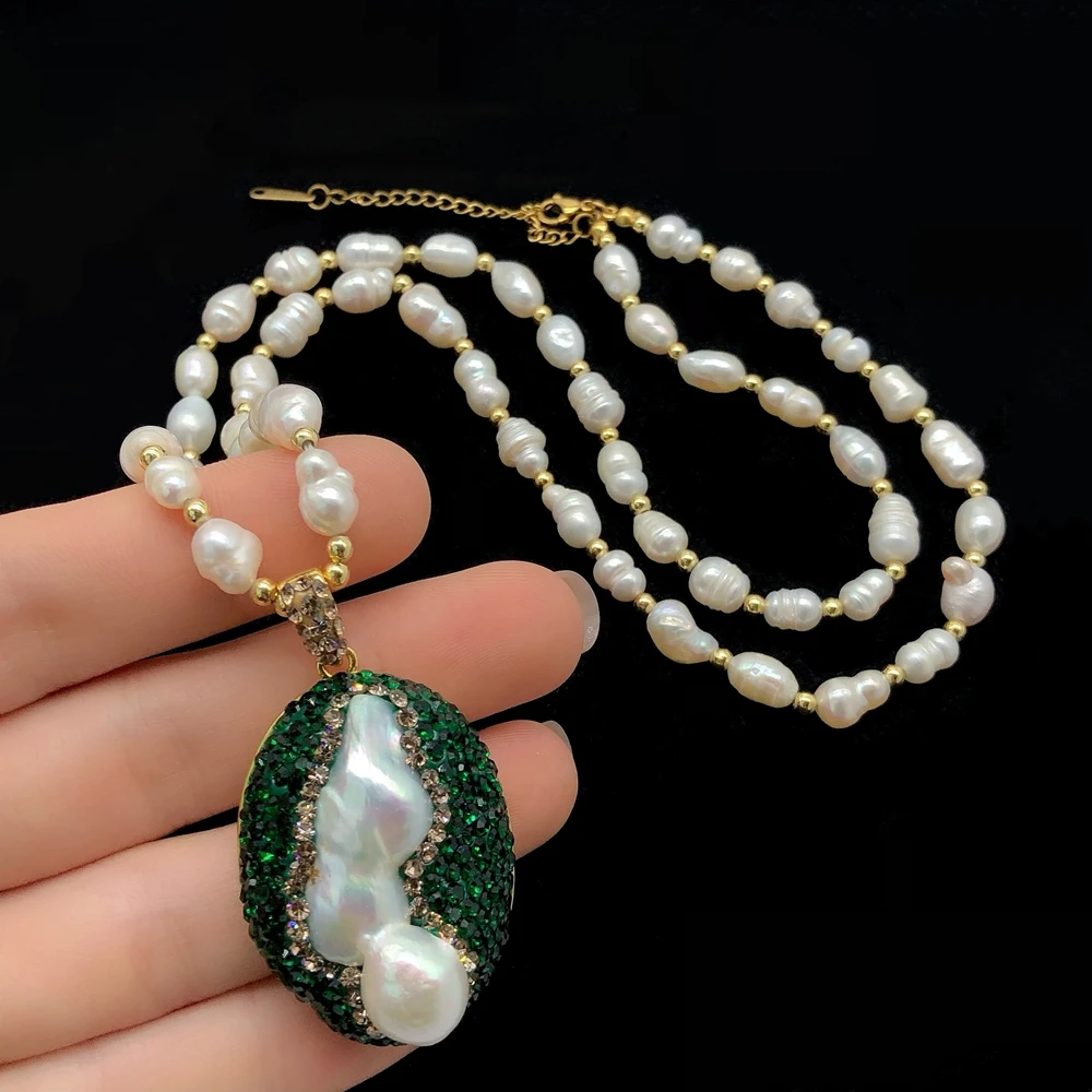 Natural Freshwater Pearl Crystal Jewelry Set for Women Baroque Irregular Quartz Full Rhinestone Bangle Rings Charm Necklace Sets 6 Mallzona S954cc7234df045589ec048141d1d7a0f7 Natural Freshwater Pearl Crystal Jewelry Set for Women Baroque Irregular Quartz Full Rhinestone Bangle Rings Charm Necklace Sets Mallzona
