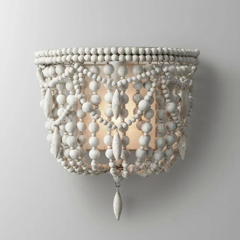 Pastoral Living Room Bedroom Bedside Wall Light American Wood Bead Antique Wall Lamps Children's Room Porch Exit Light Fixtures
Pastoral Living Room Bedroom Bedside Wall Light American Wood Bead Antique Wall Lamps Children's Room Porch Exit Light Fixtures