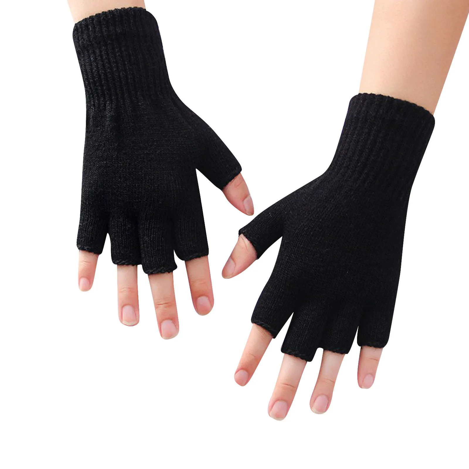 1 Pair Half Finger Gloves Warm Stretchable Acrylic Fiber Comfortable Soft Fingerless Gloves For Women Warm Motorcycle Cold
1 Pair Half Finger Gloves Warm Stretchable Acrylic Fiber Comfortable Soft Fingerless Gloves For Women Warm Motorcycle Cold
