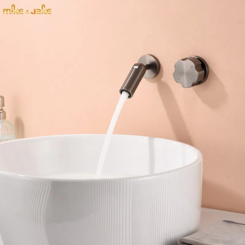 

Bathroom wall mounted flod faucet concealed mixer bathroom wall tap hot and cold wall mixer tap with