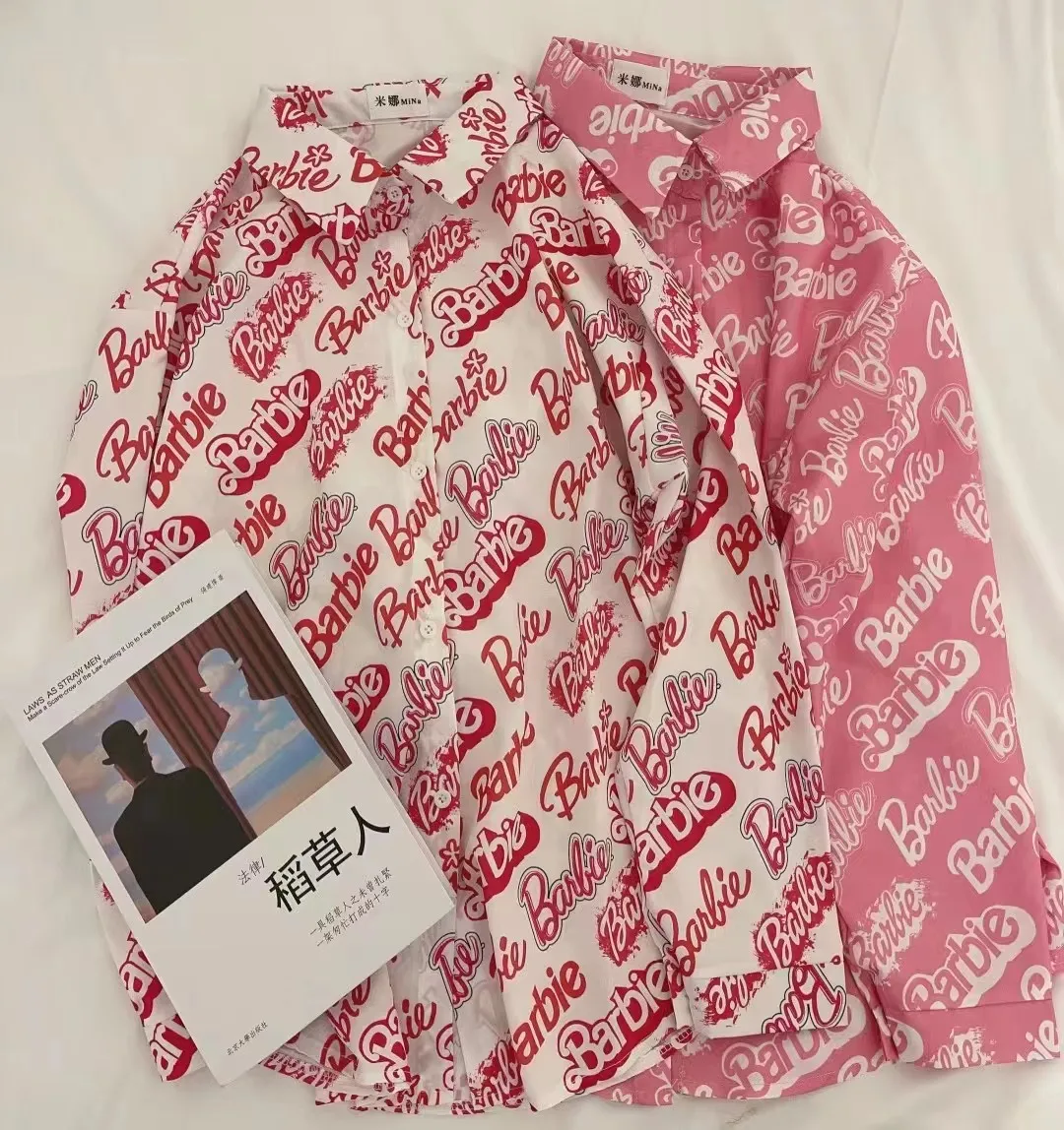 Ins Barbie Letter Printing Loose Casual Shirt Fashion Ladies Long-Sleeved Clothing All Match Jacket Female Shirt Summer Tops
Ins Barbie Letter Printing Loose Casual Shirt Fashion Ladies Long-Sleeved Clothing All Match Jacket Female Shirt Summer Tops