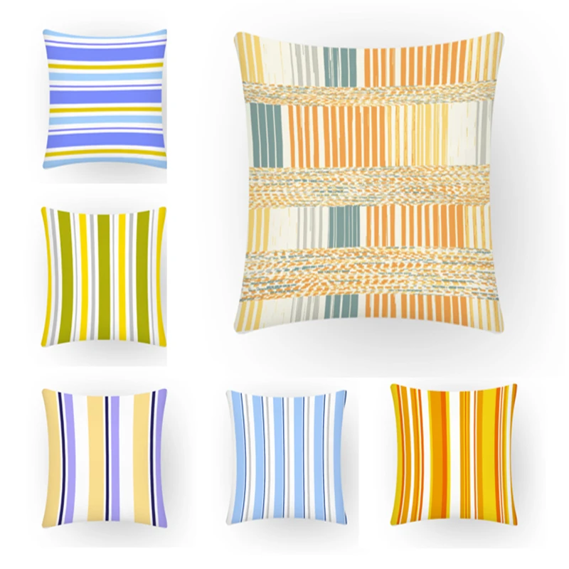 Fashion Geometric Pillowcase Colorful Stripe Pillow Cover Sofa Living Home Decor Modern Cushion Cover Personalized Gift F873
Fashion Geometric Pillowcase Colorful Stripe Pillow Cover Sofa Living Home Decor Modern Cushion Cover Personalized Gift F873