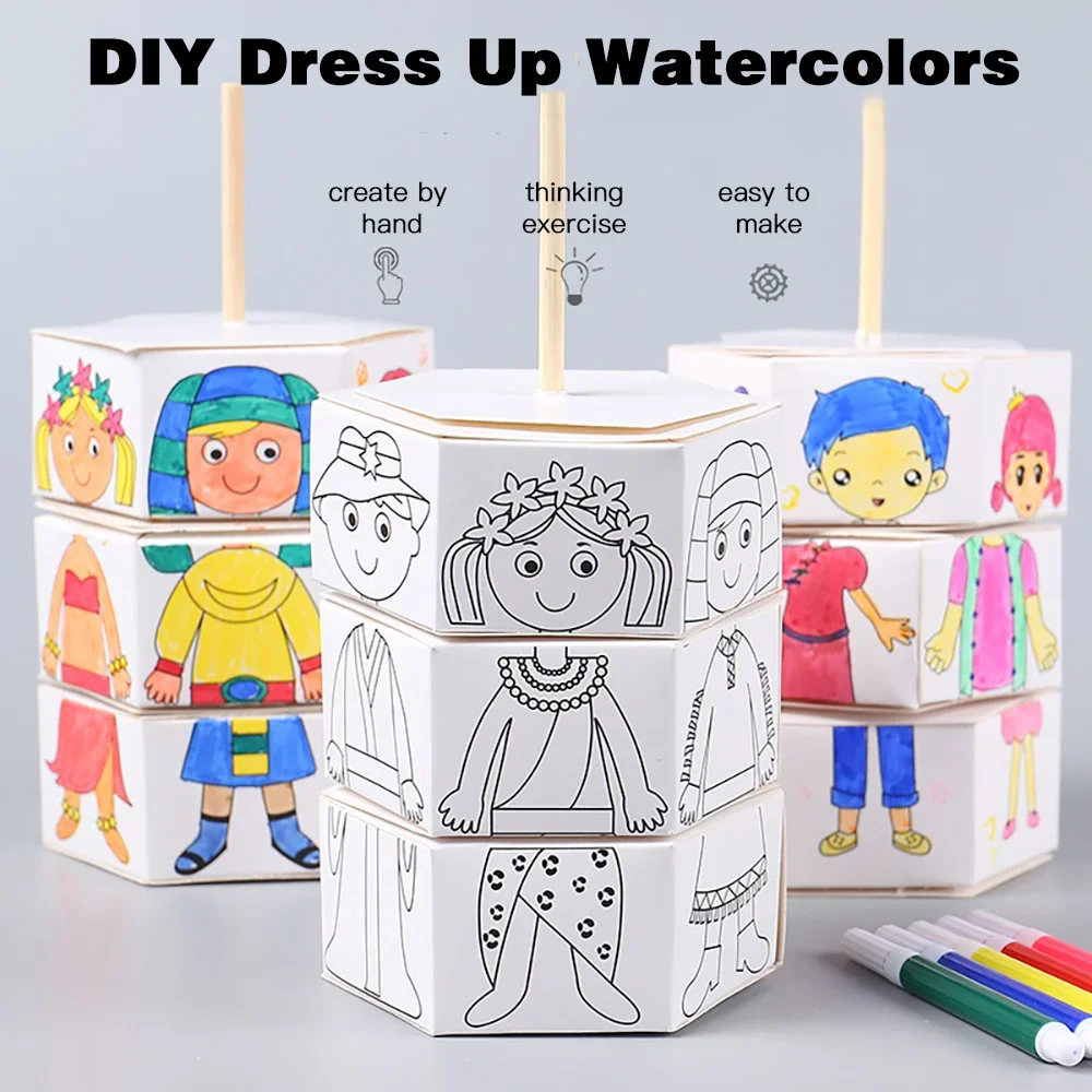 Children's DIY Craft Toys Novelty Painting Drawing Toys Color Filling Paper Rotating Graffiti Puzzle Educational Toys for Kids
Children's DIY Craft Toys Novelty Painting Drawing Toys Color Filling Paper Rotating Graffiti Puzzle Educational Toys for Kids