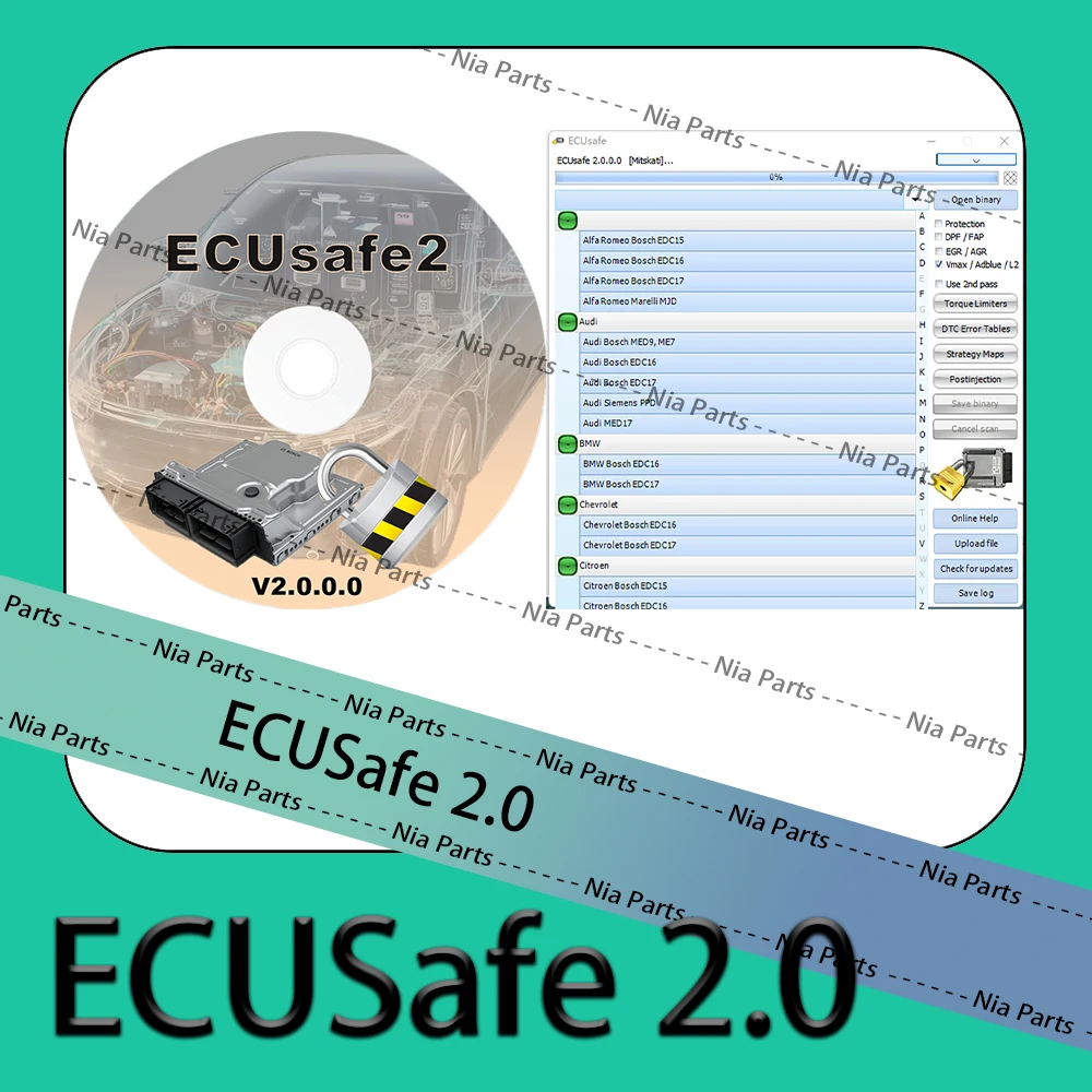 Car Repair ECUSafe 2.0 2024 hot selling Vehicle Maintenance 2.0 ecusafe Diagnostic software tuning auto tool new vci Code reader
Car Repair ECUSafe 2.0 2024 hot selling Vehicle Maintenance 2.0 ecusafe Diagnostic software tuning auto tool new vci Code reader