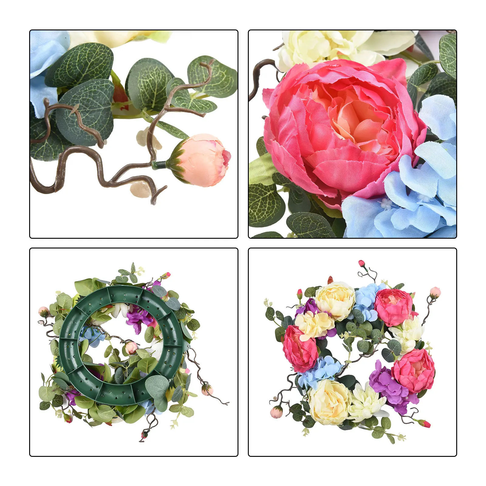 Rainbow Hydrangea Wreath Artificial Decor Decoration Flower Front Door Garland Green Indoors & Outdoors Lifelike
Rainbow Hydrangea Wreath Artificial Decor Decoration Flower Front Door Garland Green Indoors & Outdoors Lifelike