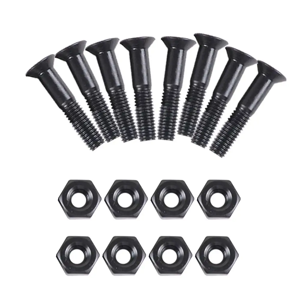 8 Sets Skateboard Hardware, Mounting Screws and Nuts Set for Longboards Scooters Cruisers Accessories
8 Sets Skateboard Hardware, Mounting Screws and Nuts Set for Longboards Scooters Cruisers Accessories