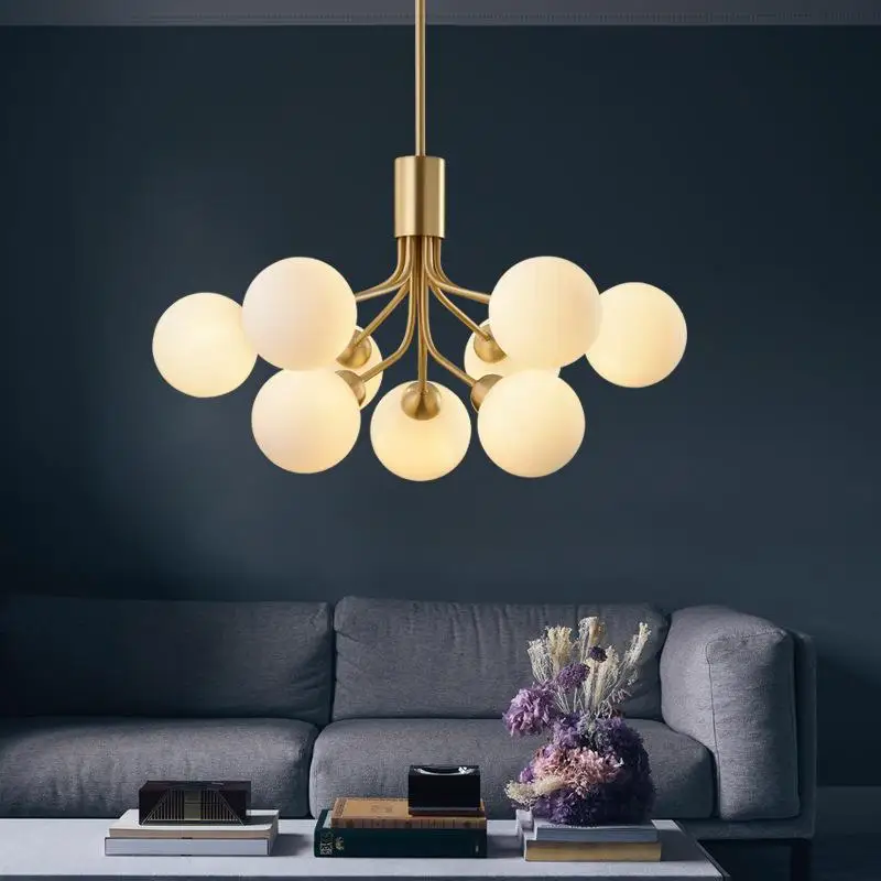 Nordic LED Chandeliers Indoor Decor Lighting Fixture Milk White Ball LED Glass For Living Room Restaurant Lobby Pendant Lights
Nordic LED Chandeliers Indoor Decor Lighting Fixture Milk White Ball LED Glass For Living Room Restaurant Lobby Pendant Lights