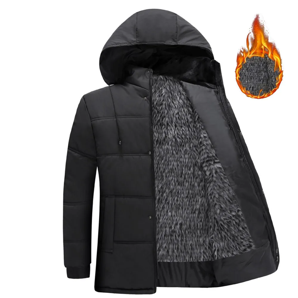 Men's Wool-fur Lined Coat Winter Warm Hooded Jacket Heavy Coat Winter Sports Casual Warm Coat Wool And Fleece Coat Jacket.
Men's Wool-fur Lined Coat Winter Warm Hooded Jacket Heavy Coat Winter Sports Casual Warm Coat Wool And Fleece Coat Jacket.