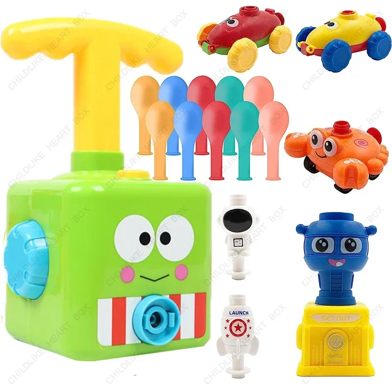 

Balloon Powered Car Launcher Toy Set with Launchers s for Kids Party Education Children