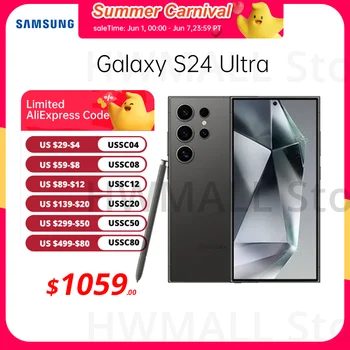 2024 New Samsung Galaxy S24 Ultra AI Smartphone 200MP Wide-angle AI Camera Cell Phone 6.8
