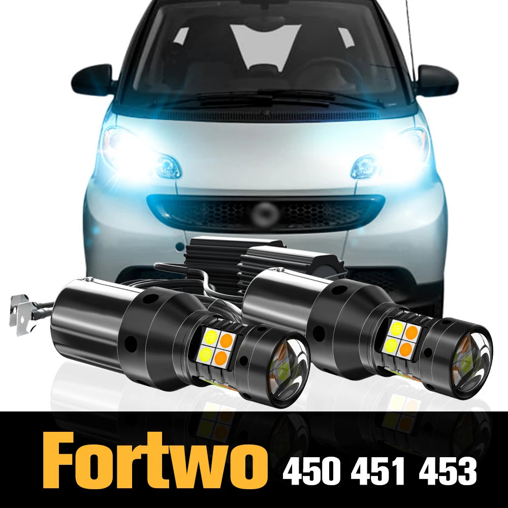 2pcs Canbus LED Dual Mode Turn Signal+Daytime Running Light DRL Accessories For Smart Fortwo MK1 450 MK2 451 MK3 453 1998-2019
2pcs Canbus LED Dual Mode Turn Signal+Daytime Running Light DRL Accessories For Smart Fortwo MK1 450 MK2 451 MK3 453 1998-2019