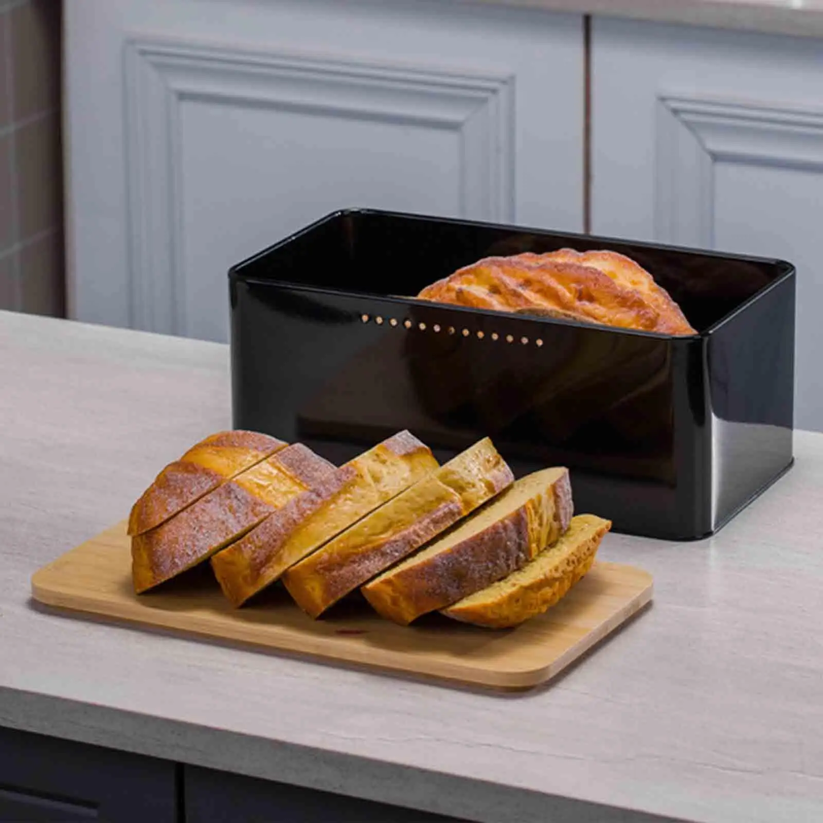 Металлическая корзина для хлеба, герметичный контейнер для хранения хлеба, фермерская коробка для хлеба для домашней столешницы для печенья 
Металлическая корзина для хлеба, герметичный контейнер для хранения хлеба, фермерская коробка для хлеба для домашней столешницы для печенья