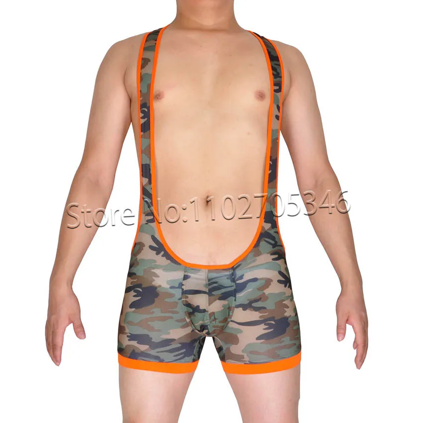 New Brand Men's Camouflage Bodysuit Underwear Singlet Wrestling Leotard Vest Sexy Jumpsuit
New Brand Men's Camouflage Bodysuit Underwear Singlet Wrestling Leotard Vest Sexy Jumpsuit