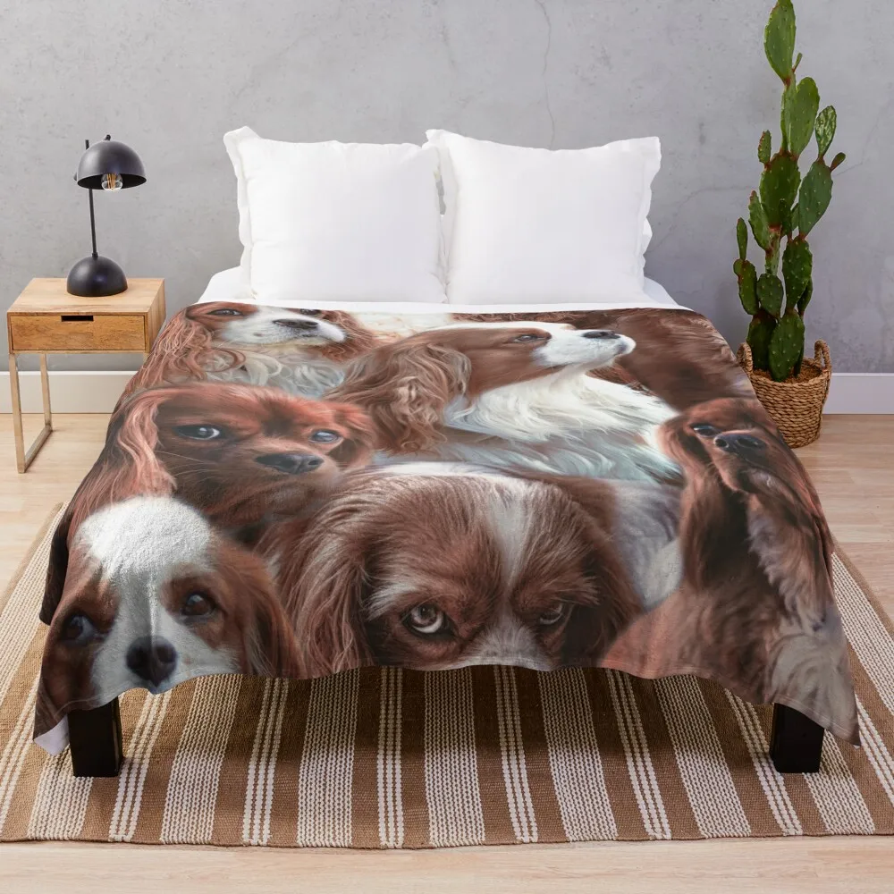 

Cavalier King Charles Throw Blanket Giant Sofa Decoratives heavy to sleep Sofa Blankets