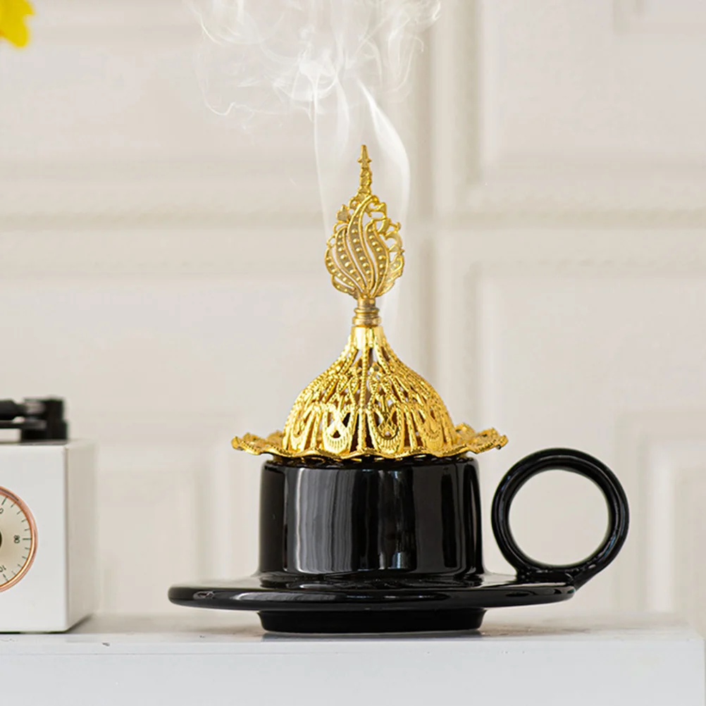 Golden Incense Cones Censer Metal Ceramic Burner Birthday Decoration for Girl Home Furnace
Golden Incense Cones Censer Metal Ceramic Burner Birthday Decoration for Girl Home Furnace
