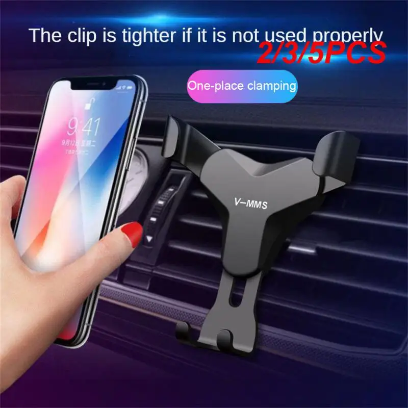 

2/3/5PCS Cellphone Bracket Double Triangle Fixation Multifunctional Gravity Car Air Vent Phone Stand for Auto Phone Accessories