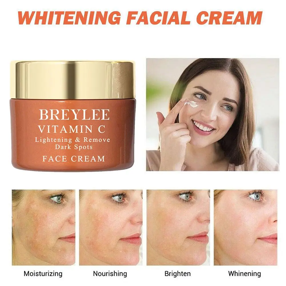 

Hyaluronic Acid Emulsion Cream Vitamin C 20% VC Whitening Face Facial Cream Fade Repair Sport Brightening Freckles Dark H0F7