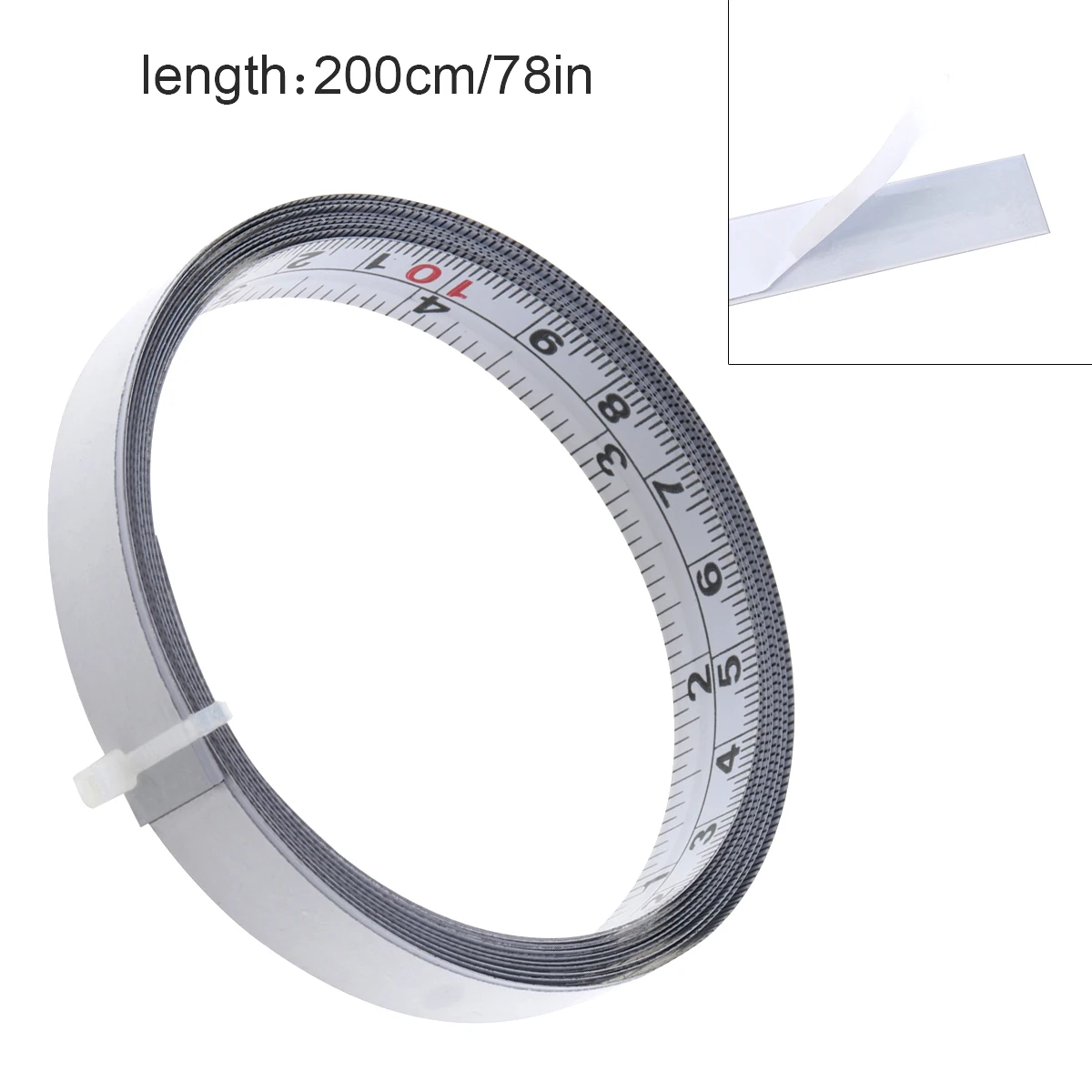 Tape Measures 200cm Self-Adhesive Measuring Tape Steel Workbench Ruler mm/inch for Work Woodworking Saw Drafting Table
Tape Measures 200cm Self-Adhesive Measuring Tape Steel Workbench Ruler mm/inch for Work Woodworking Saw Drafting Table