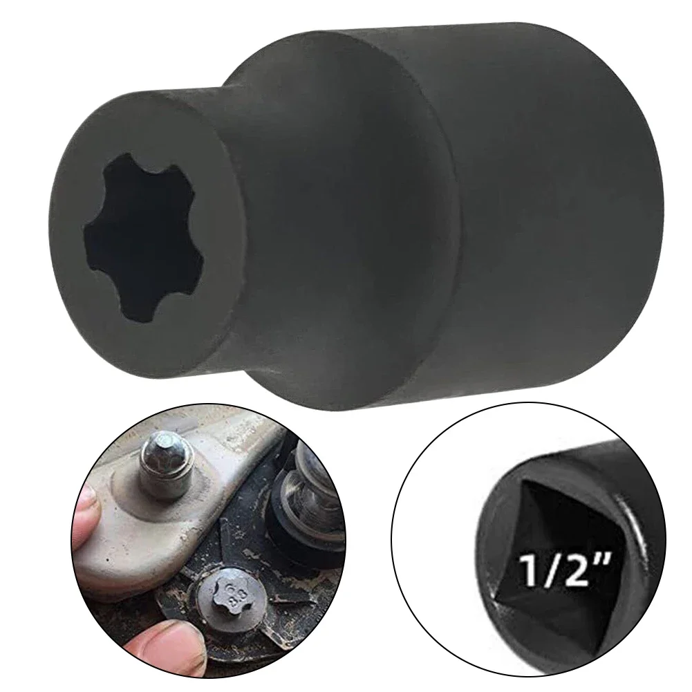 EP-Socket Car Iron Screw Remover Extractor Bolts Nut For Tesla Battery Cover Screw Tool Five-Flower Screw Sleeve 5 Tooth Wrench
EP-Socket Car Iron Screw Remover Extractor Bolts Nut For Tesla Battery Cover Screw Tool Five-Flower Screw Sleeve 5 Tooth Wrench
