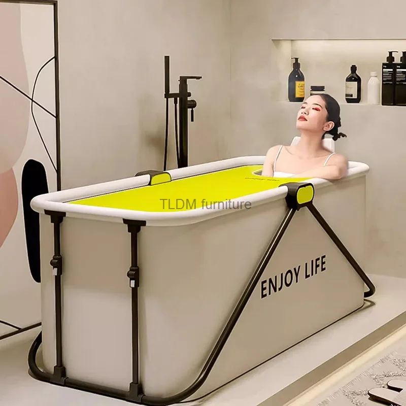 Modern Portable Bathtub Indoor Big Waterproof Home Waterproof Bathtub Single Aesthetic Baignoire Pliante Bathroom Supplies
Modern Portable Bathtub Indoor Big Waterproof Home Waterproof Bathtub Single Aesthetic Baignoire Pliante Bathroom Supplies