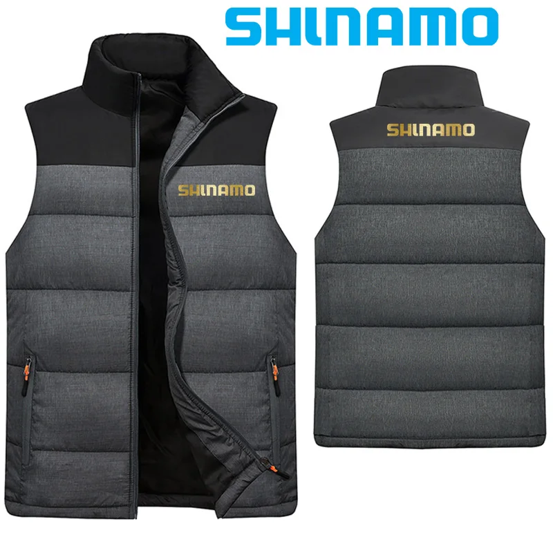 The New Autumn and winter men's thickened cotton warm fishing vest outdoor hiking stand collar loose large size casual vest vest
The New Autumn and winter men's thickened cotton warm fishing vest outdoor hiking stand collar loose large size casual vest vest