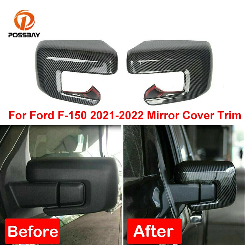 2Pcs Car Rear View Side Mirror Cover Trims Carbon Fiber Look RearView Cap Styling Exterior Parts for Ford F150 F-150 2021 2022
2Pcs Car Rear View Side Mirror Cover Trims Carbon Fiber Look RearView Cap Styling Exterior Parts for Ford F150 F-150 2021 2022