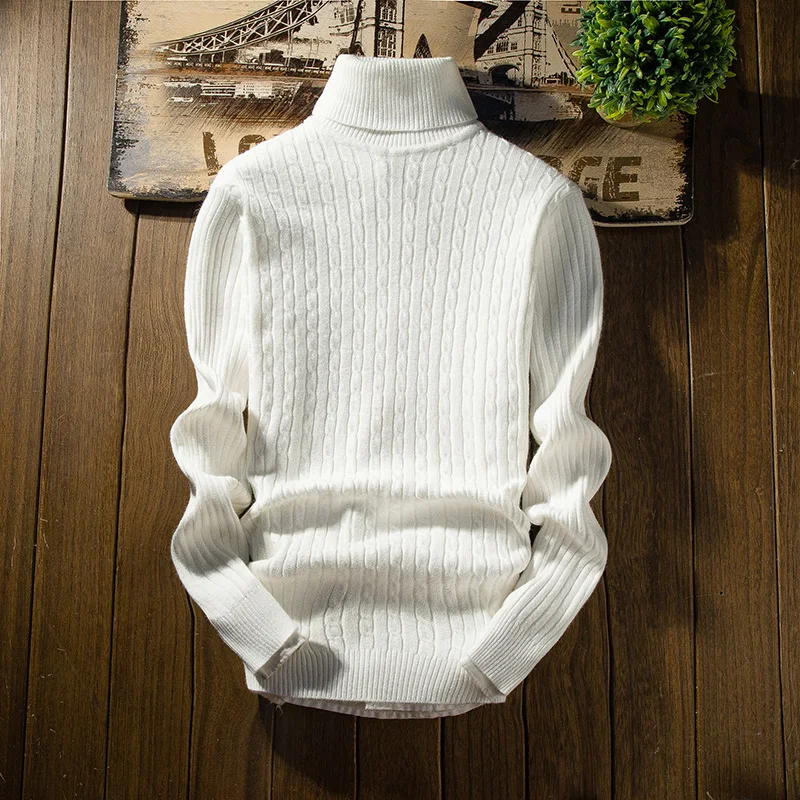 Men's Turtleneck Sweater Winter Casual Knitted Sweater Keep Warm Slim Fit Pullovers Tops Men Clothes
Men's Turtleneck Sweater Winter Casual Knitted Sweater Keep Warm Slim Fit Pullovers Tops Men Clothes