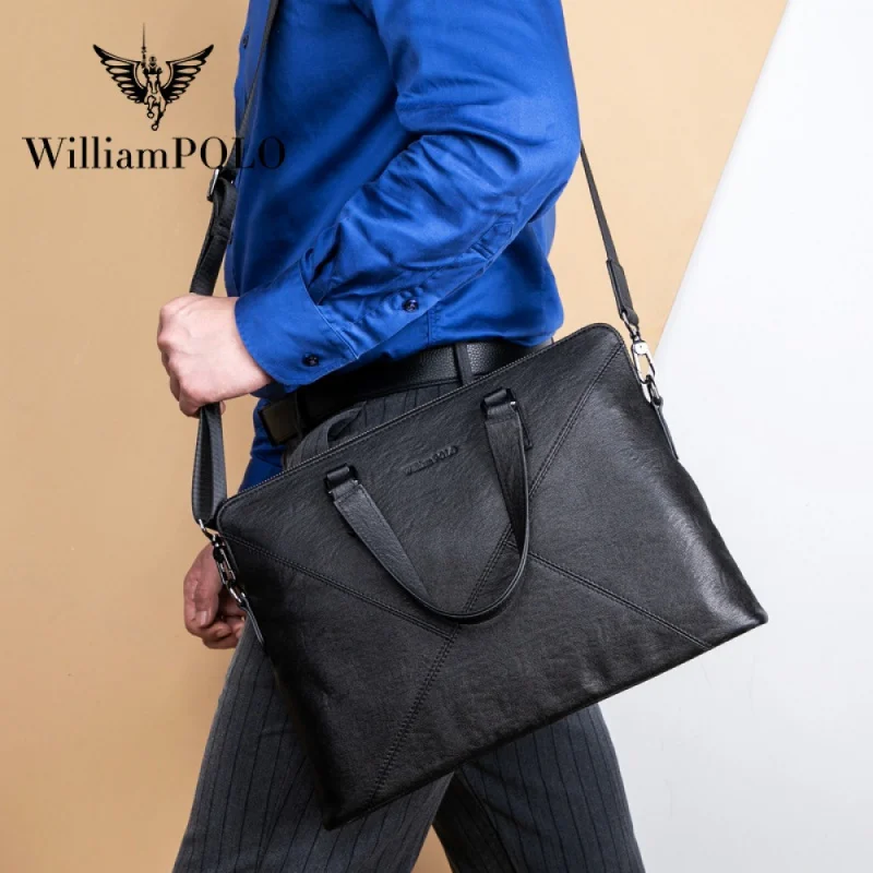 Emperor Paul Briefcase Men's Leather Large Capacity Cattle Leather Bag Business Shoulder Messenger Bag Casual Handbag Wholesale
Emperor Paul Briefcase Men's Leather Large Capacity Cattle Leather Bag Business Shoulder Messenger Bag Casual Handbag Wholesale