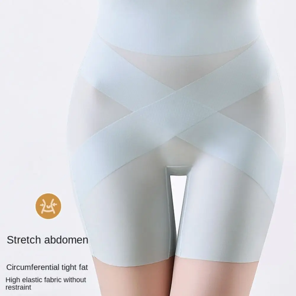 

Seamless Women Panties Hips Lift Belly Control High Waist Short Yoga Pants Cross Connection Strong Elasticity