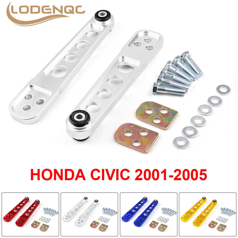 

2PCS For Honda Civic 2001-2005 ES DX LX SI EM EP3 Rear Lower Control Arm Subframe Brace Tie Bar Arms ASR Kit
