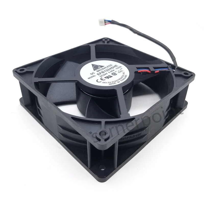 

Tested ok For Delta EFB1224SHE 24V 0.66A 12cm12038 CT Inverter Cooling Fan